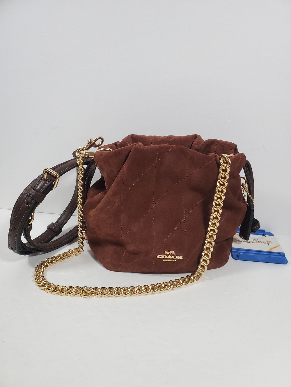 Coach Faye Mini Drawstring Bag With Quilting NWT